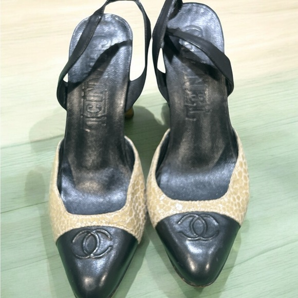 Chanel Exotic Skin Slingback Heels Size 36/6US. - Picture 7 of 7